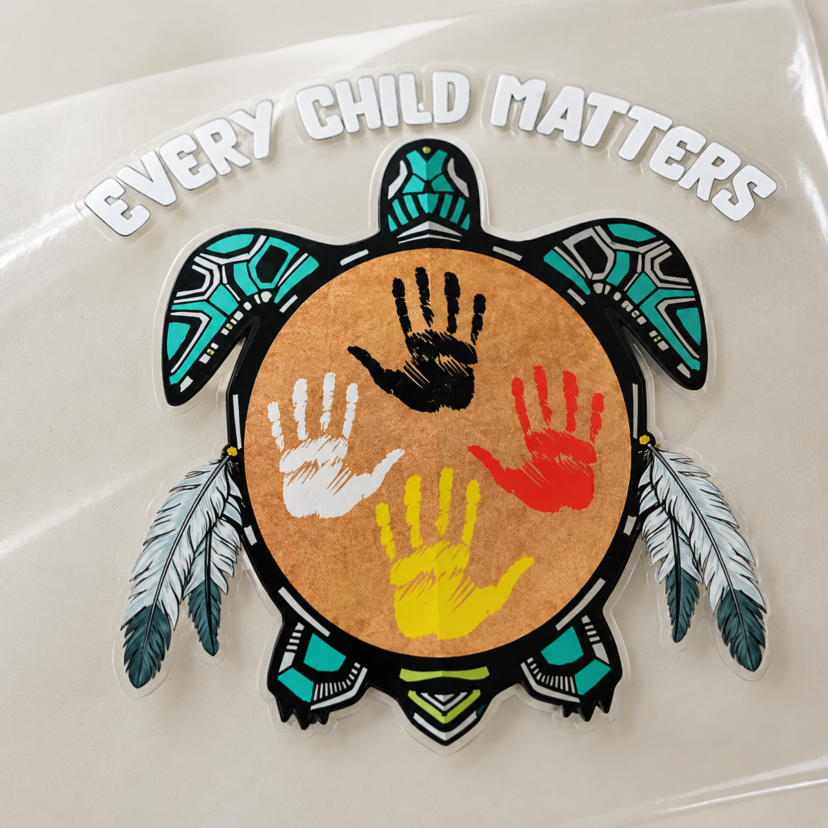 Every Child Matters Turtle Decal (High-quality UV DTF 3D Decal) - image 2