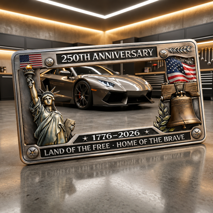 United States 250th Anniversary Commemorative License Plate Frame