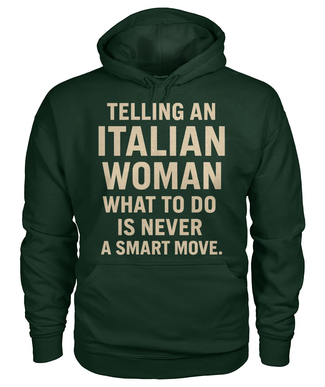 Unisex Hoodie - Forest Green - Front
