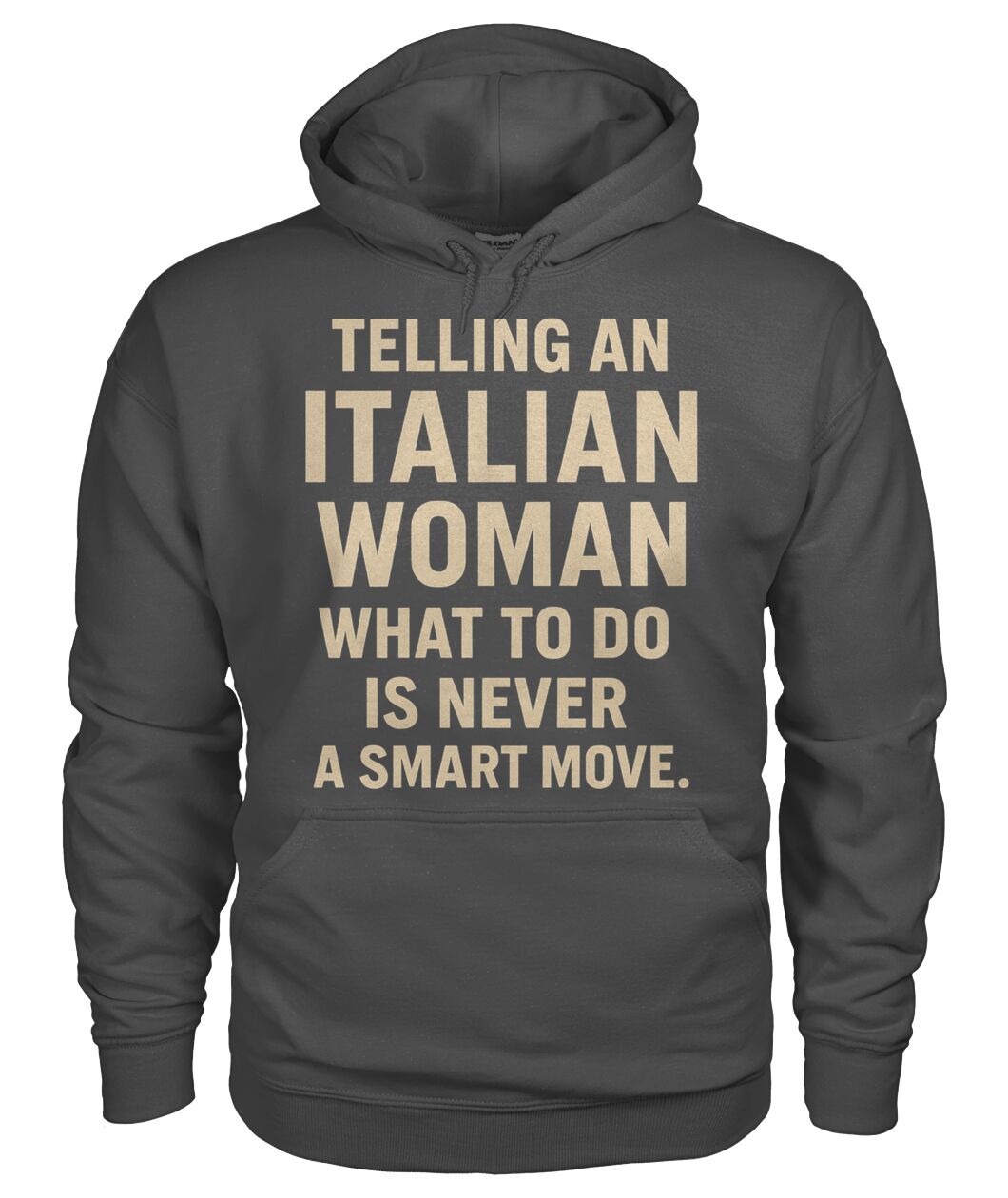 Unisex Hoodie - Charcoal - Front