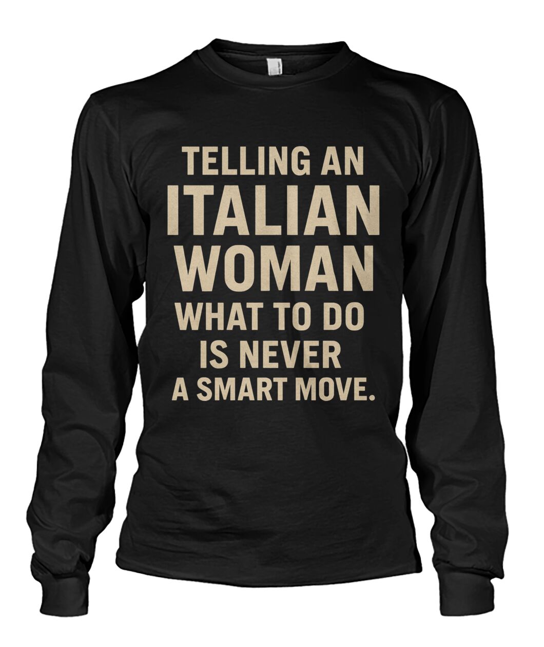 Unisex Long Sleeve - Black - Front