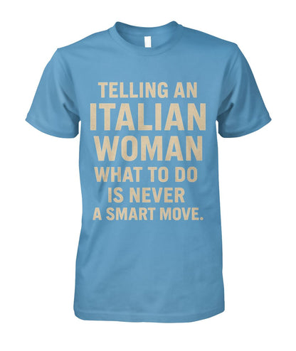 Unisex Cotton Tee - Carolina Blue - Front