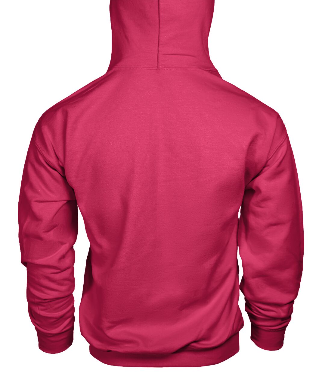 Unisex Hoodie - Heliconia - Back (plain, no print)