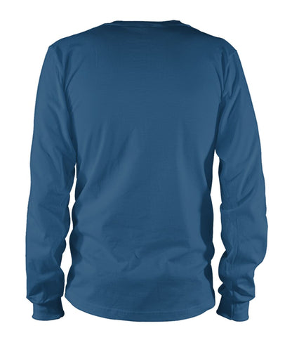 Unisex Long Sleeve - Indigo Blue - Back (plain, no print)
