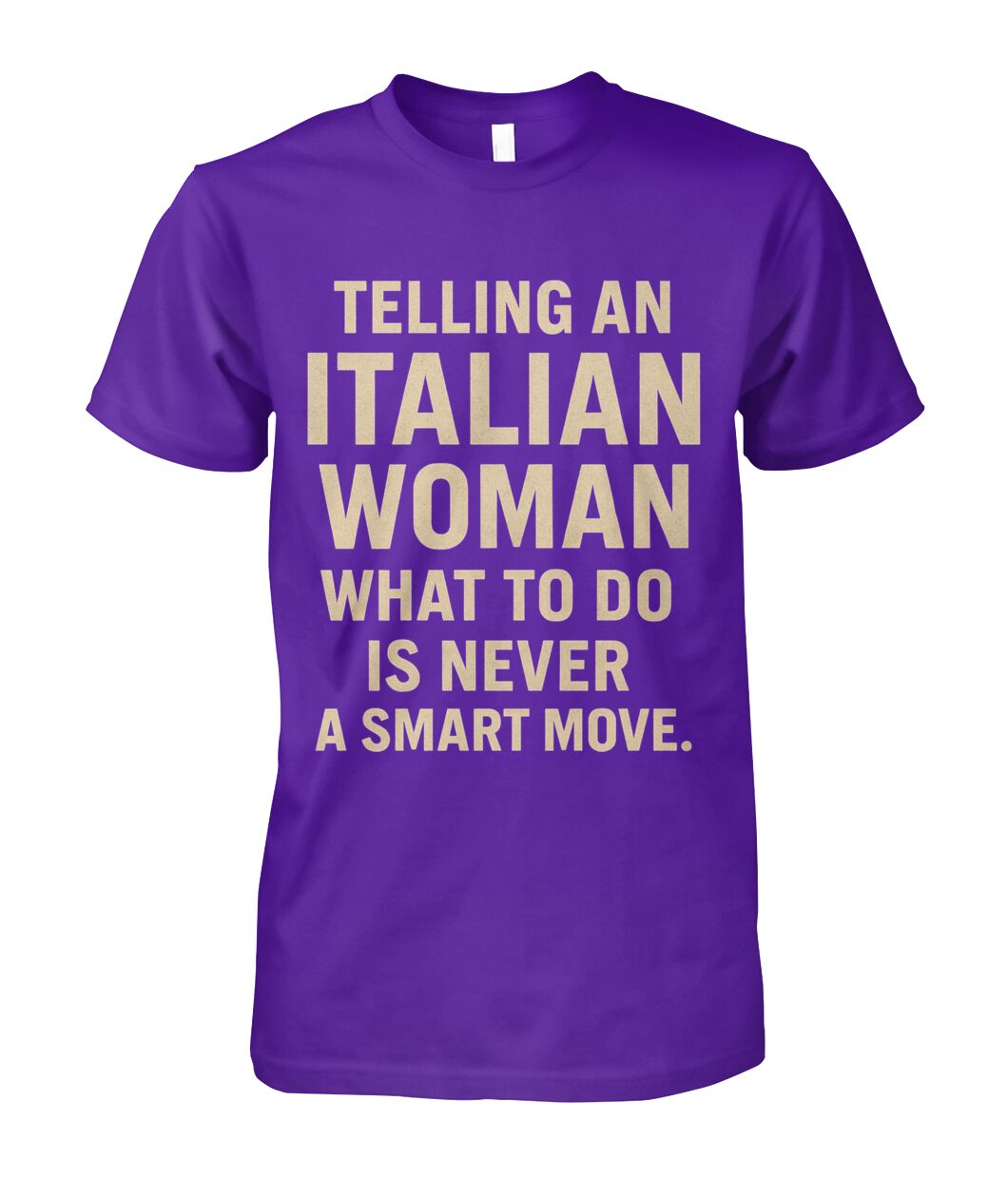 Unisex Cotton Tee - Purple - Front