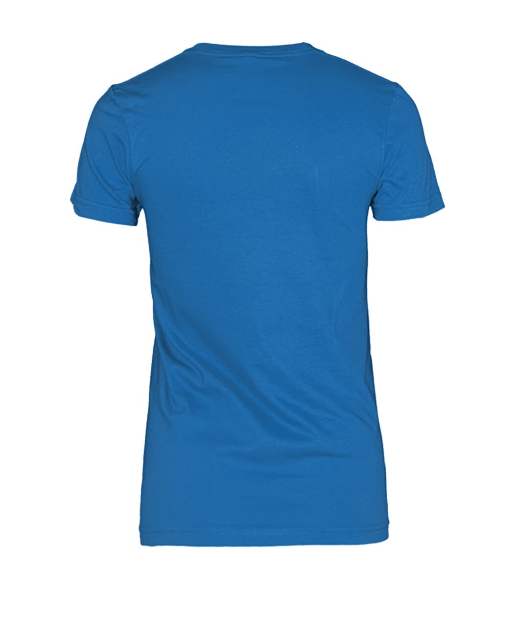 Women's Crew Tee - Sapphire - Back (plain, no print)