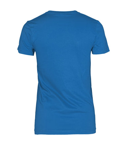 Women's Crew Tee - Sapphire - Back (plain, no print)
