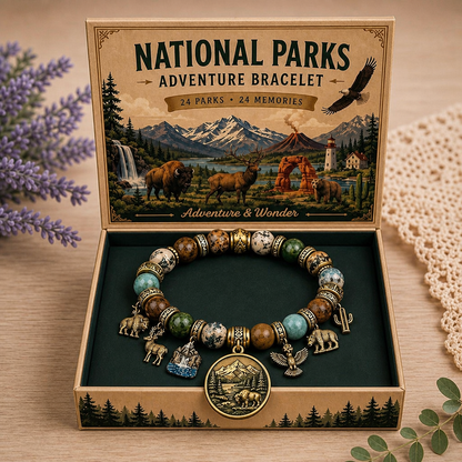 National Park Inspired Adventure Bracelet - Meaningful Wildlife Gift For Hikers, Campers & Travelers