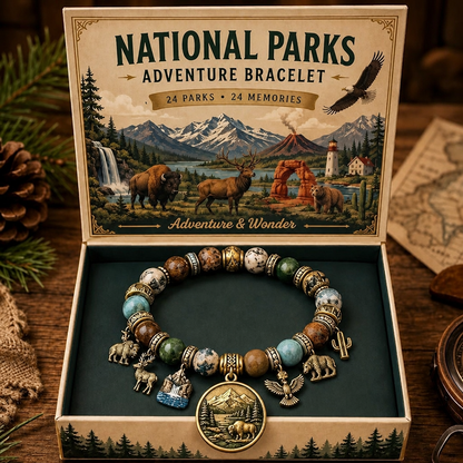 National Park Inspired Adventure Bracelet - Meaningful Wildlife Gift For Hikers, Campers & Travelers