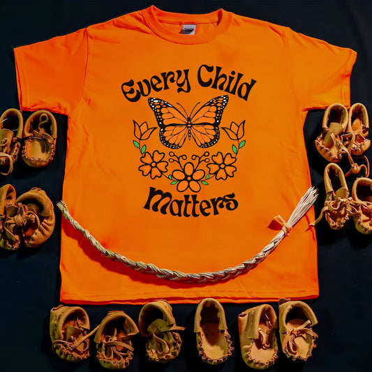 Every Child Matters Native Orange Butterfly Native American Unisex T-shirt/Hoodie/Sweatshirt - product image