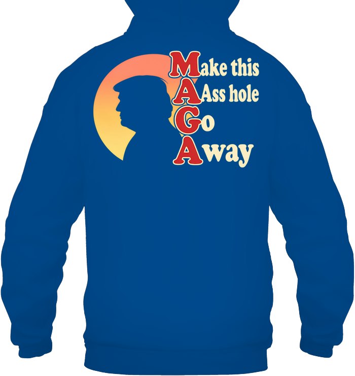 Unisex Heavyweight Pullover Hoodie - Royal - back