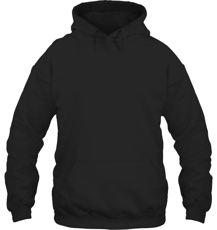 Unisex Heavyweight Pullover Hoodie - Black - front
