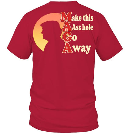 Unisex Short Sleeve Classic Tee - Deep Red - back