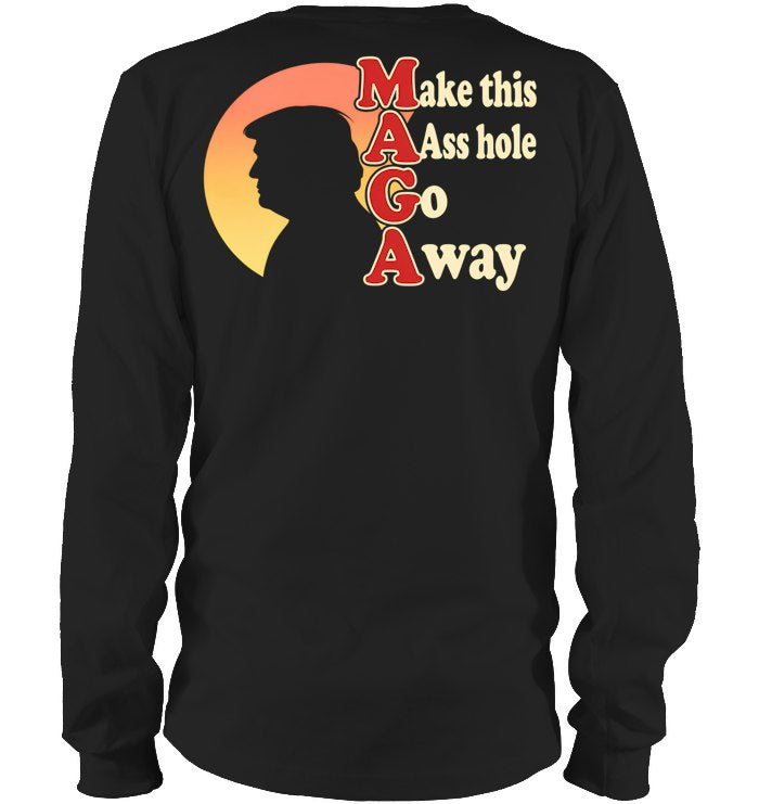 Unisex Long Sleeve Classic Tee - Black - back
