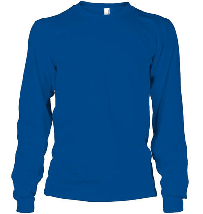 Unisex Long Sleeve Classic Tee - Royal - front