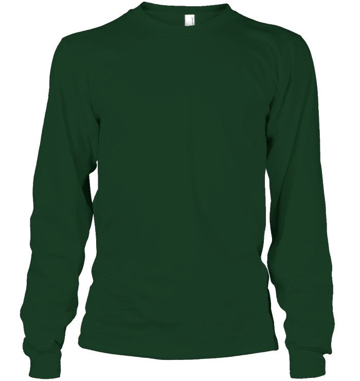 Unisex Long Sleeve Classic Tee - Forest Green - front