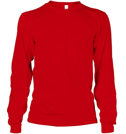 Unisex Long Sleeve Classic Tee - Red - front