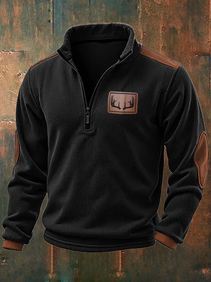 Men's Retro Western Print Sweatshirt