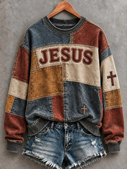 Women's Faith Print Casual Top