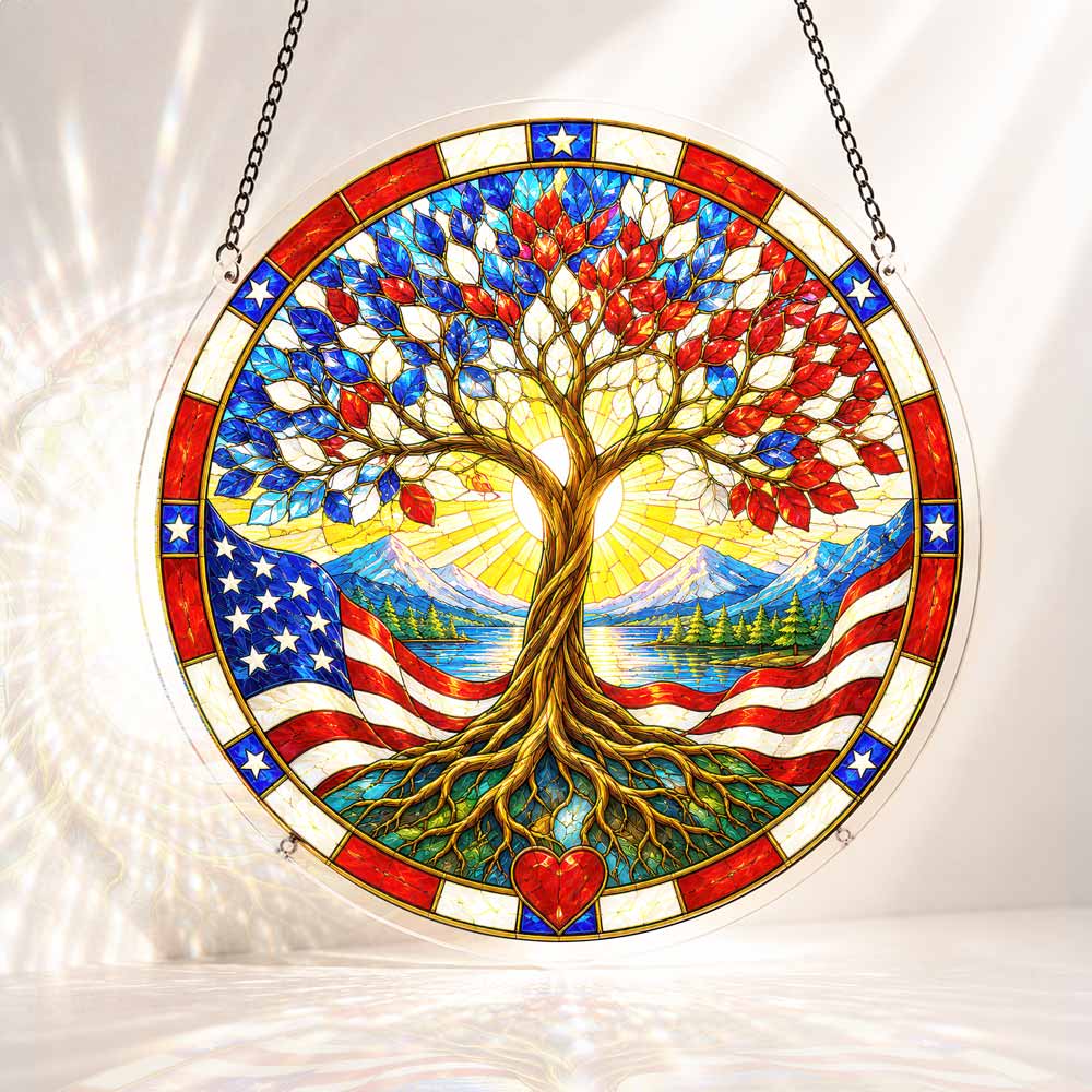 🔥Limited Edition🔥5-Pack 250 Years of Freedom Anniversary -Acrylic Jigsaw Puzzle Suncatcher