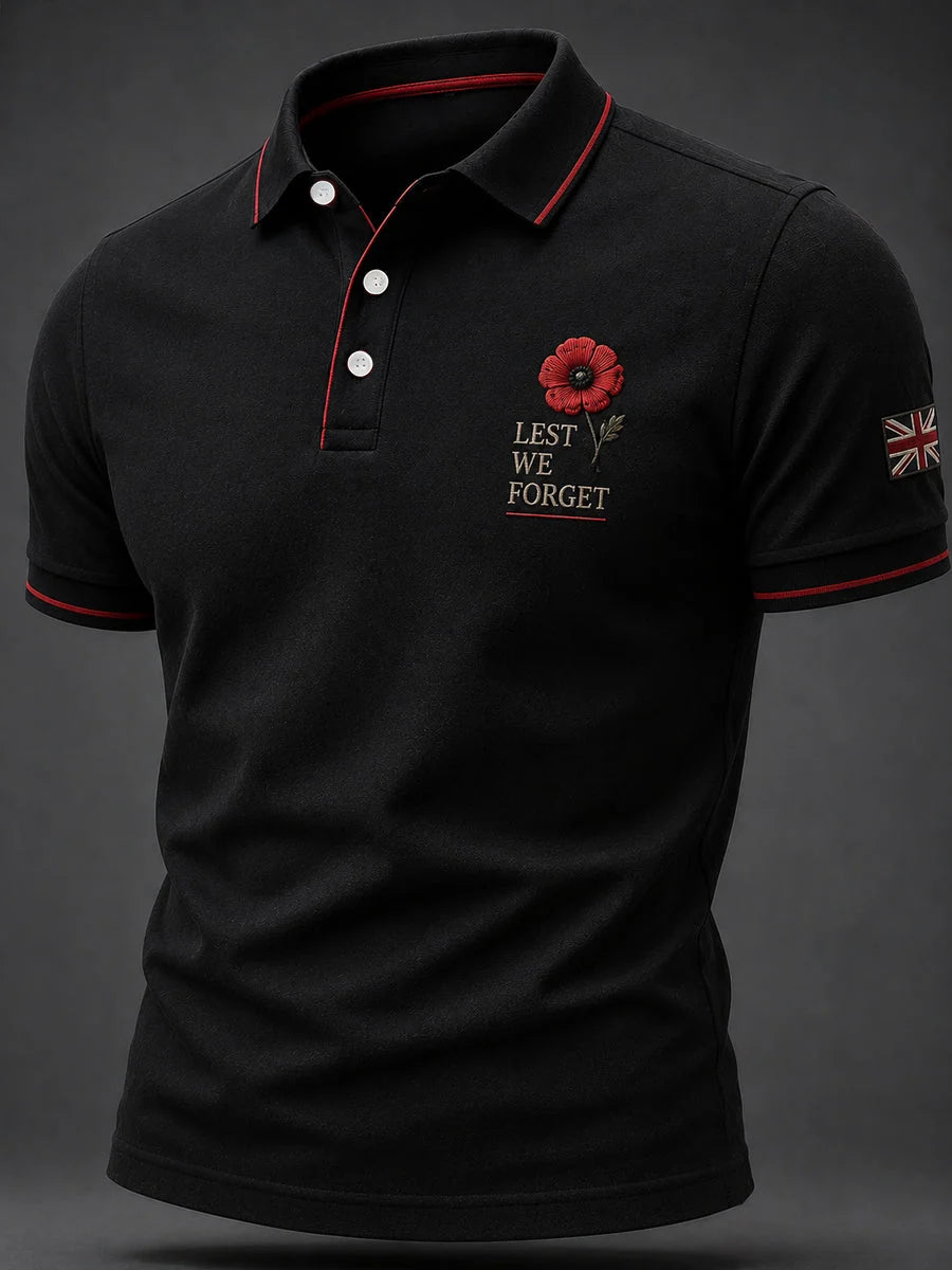 Men's Remembrance Day Print Casual Top