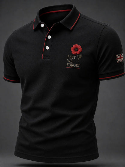 Men's Remembrance Day Print Casual Top
