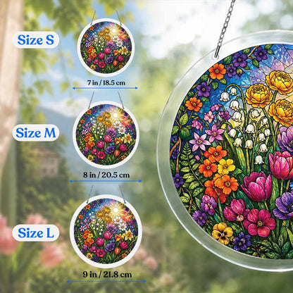 Acrylic Jigsaw Puzzle Suncatcher - Spring Garden