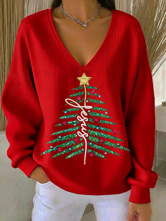 Women's Casual Faith Christmas Hoodie