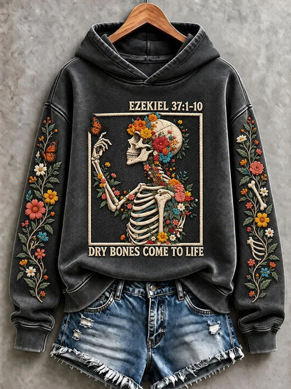 Women's Halloween Creepy Dolls Printed Sweatshirt