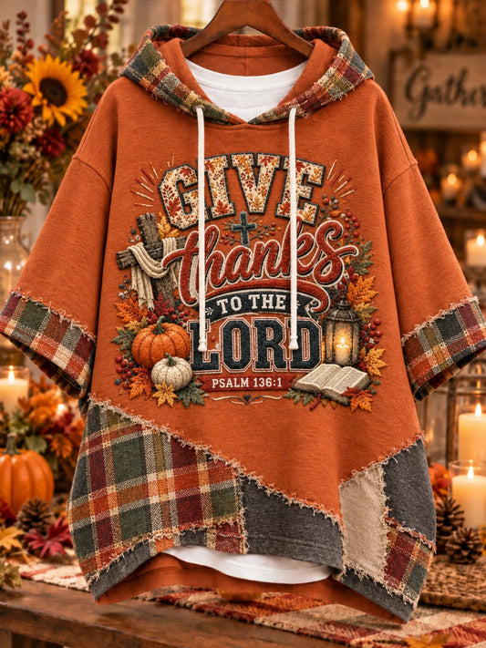 Women’s Thanksgiving Give Thanks To The Lord Hoodie