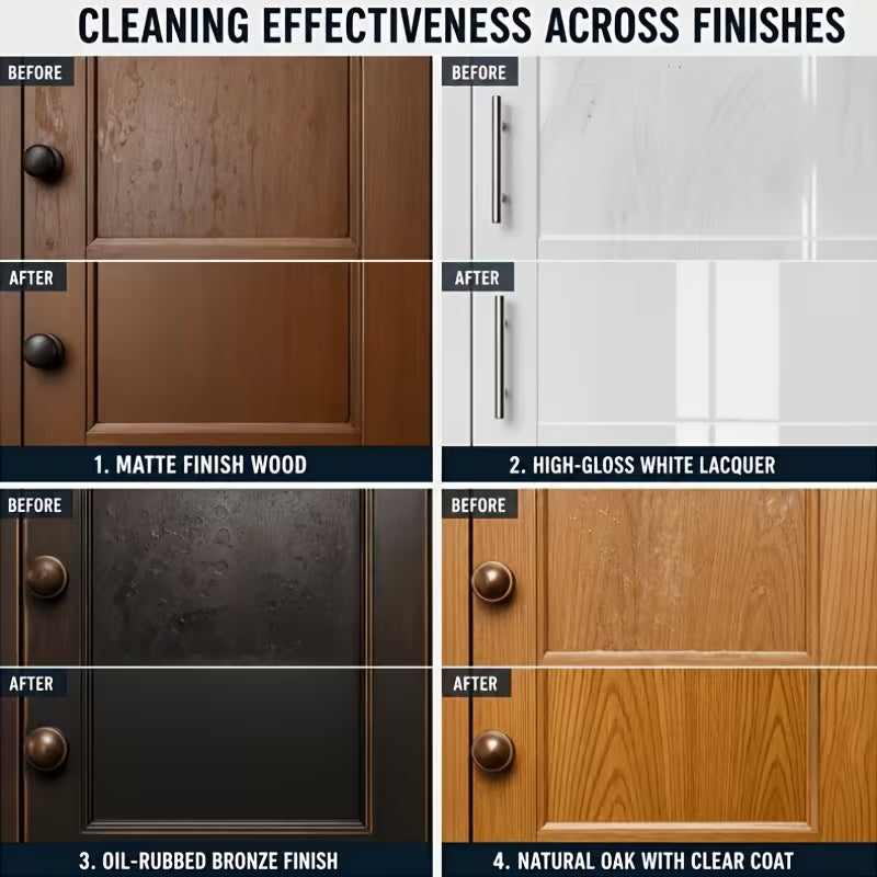 Kitchen Cabinet Cleaner Spray - Grease & Grime Remover
