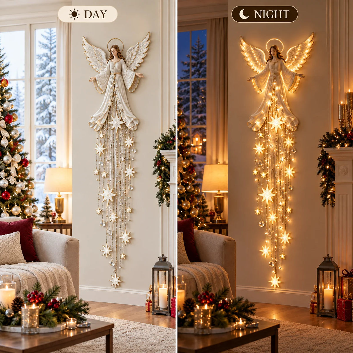 Angel Blessing Starfall Wall Light