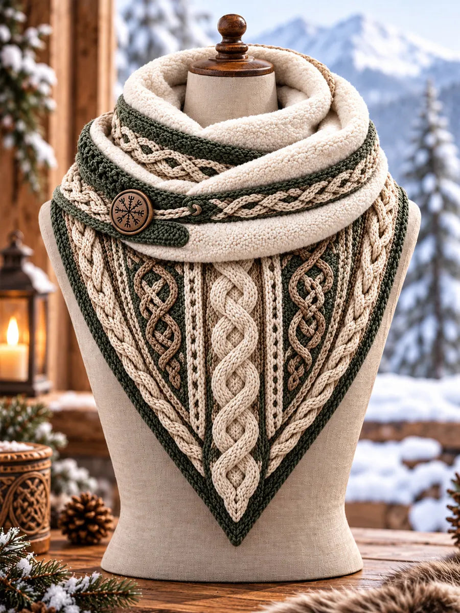 Women's Viking Theme Triangle Scarf – Versatile Everyday & Holiday Accessory