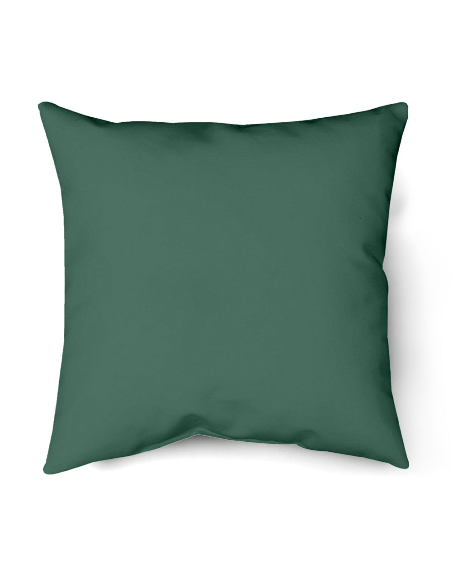 I'M NOT RUDE I'M DUTCH - Indoor Pillow - 16” x 16” - Forest Green - back