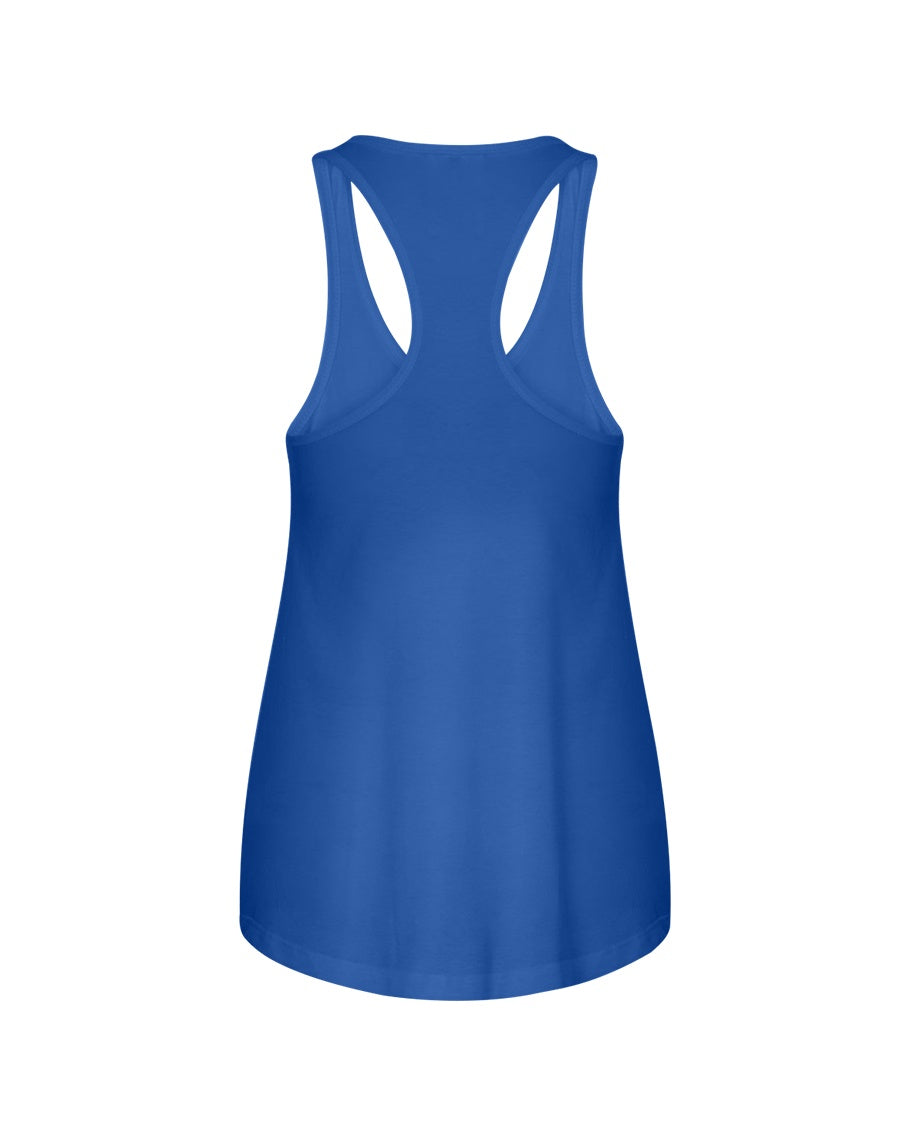 I'M NOT RUDE I'M DUTCH - Ladies Flowy Tank - Royal Blue - back