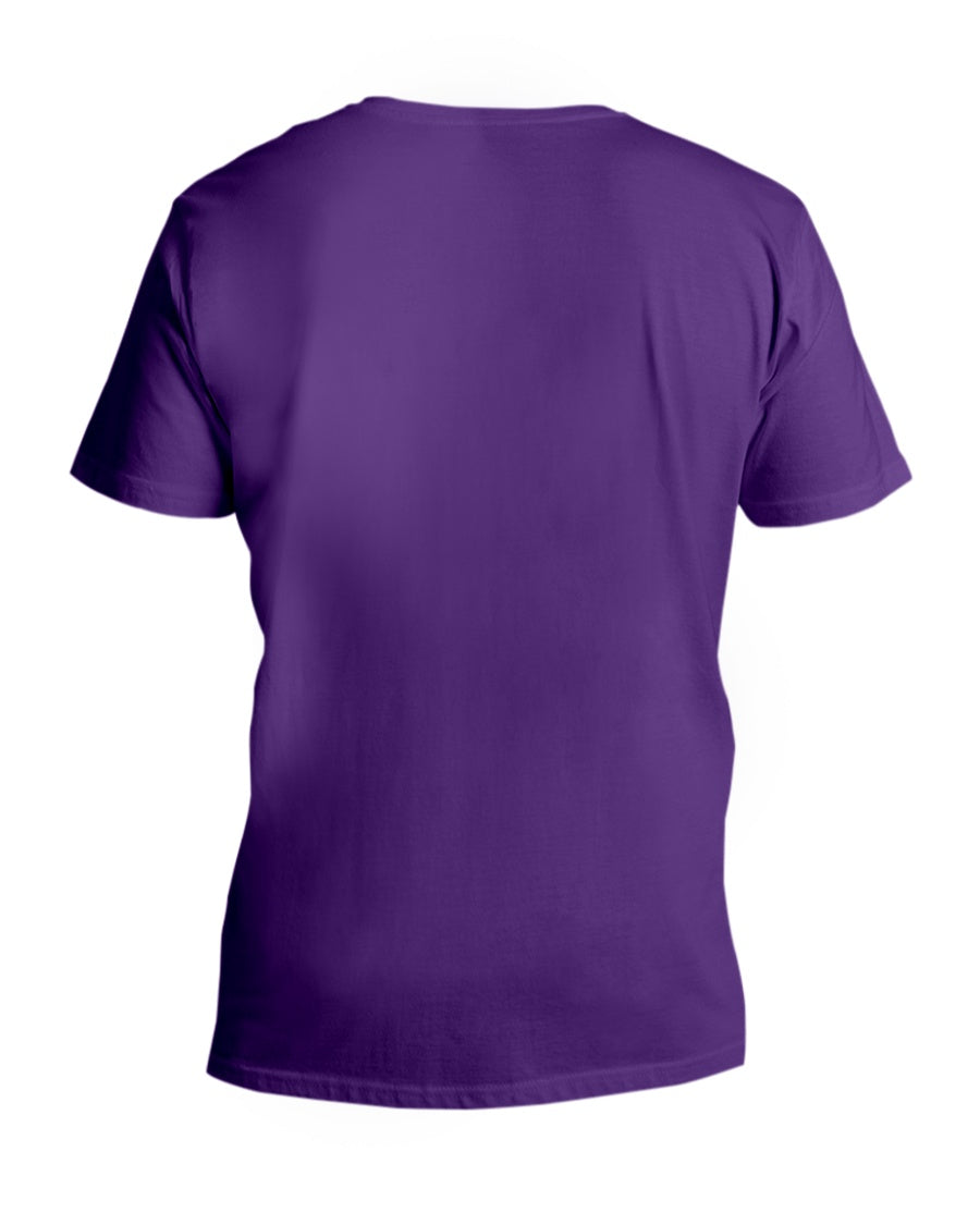 I'M NOT RUDE I'M DUTCH - V-Neck T-Shirt - Team Purple - back