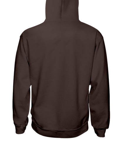 I'M NOT RUDE I'M DUTCH - Hooded Sweatshirt - Dark Chocolate - back