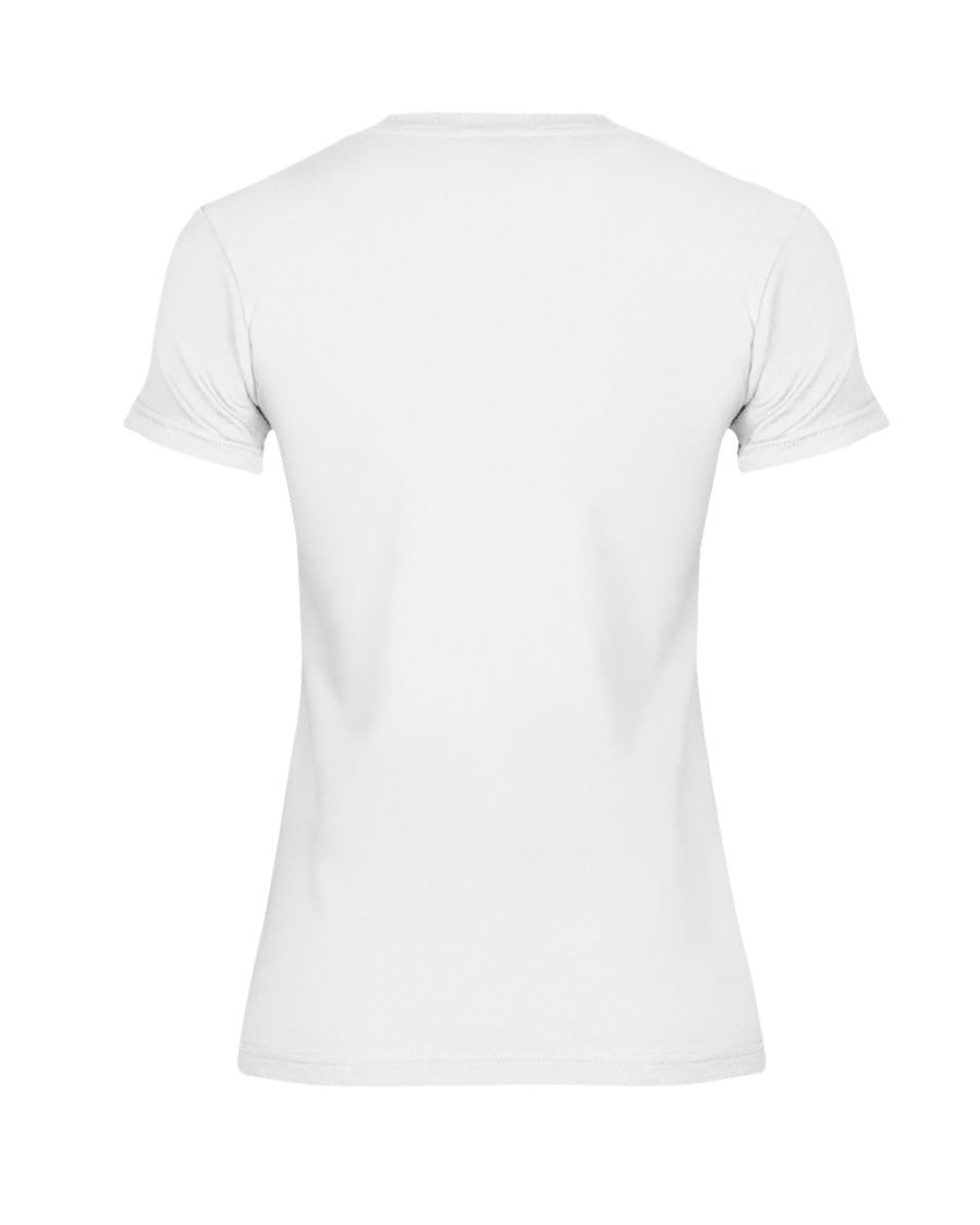 I'M NOT RUDE I'M DUTCH - Premium Fit Ladies Tee - White - back