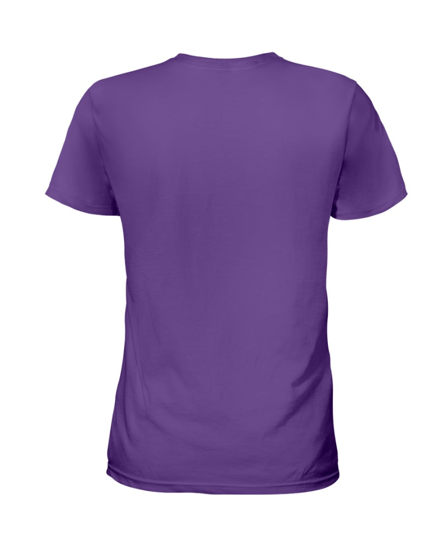 I'M NOT RUDE I'M DUTCH - Ladies T-Shirt - Purple - back
