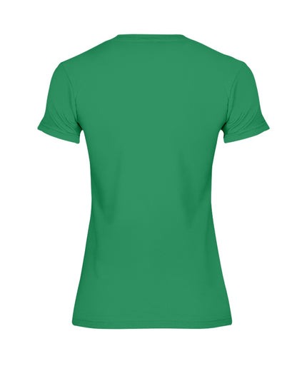 I'M NOT RUDE I'M DUTCH - Premium Fit Ladies Tee - Kelly Green - back