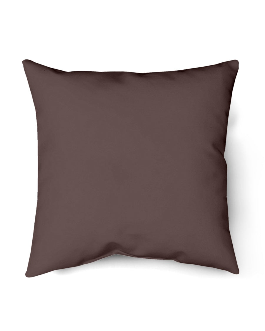 I'M NOT RUDE I'M DUTCH - Indoor Pillow - 18” x 18” - Chocolate - back