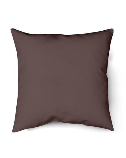 I'M NOT RUDE I'M DUTCH - Indoor Pillow - 18” x 18” - Chocolate - back