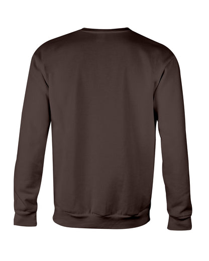 I'M NOT RUDE I'M DUTCH - Crewneck Sweatshirt - Dark Chocolate - back