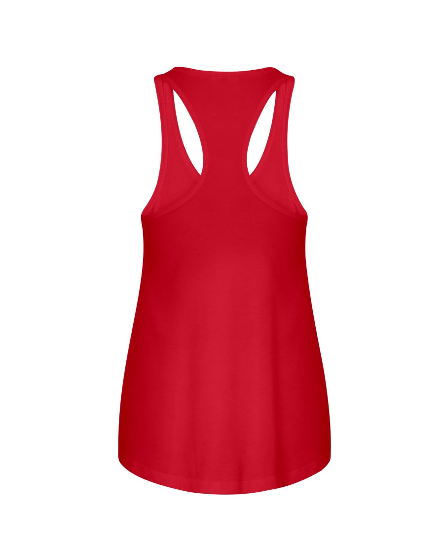 I'M NOT RUDE I'M DUTCH - Ladies Flowy Tank - Red - back