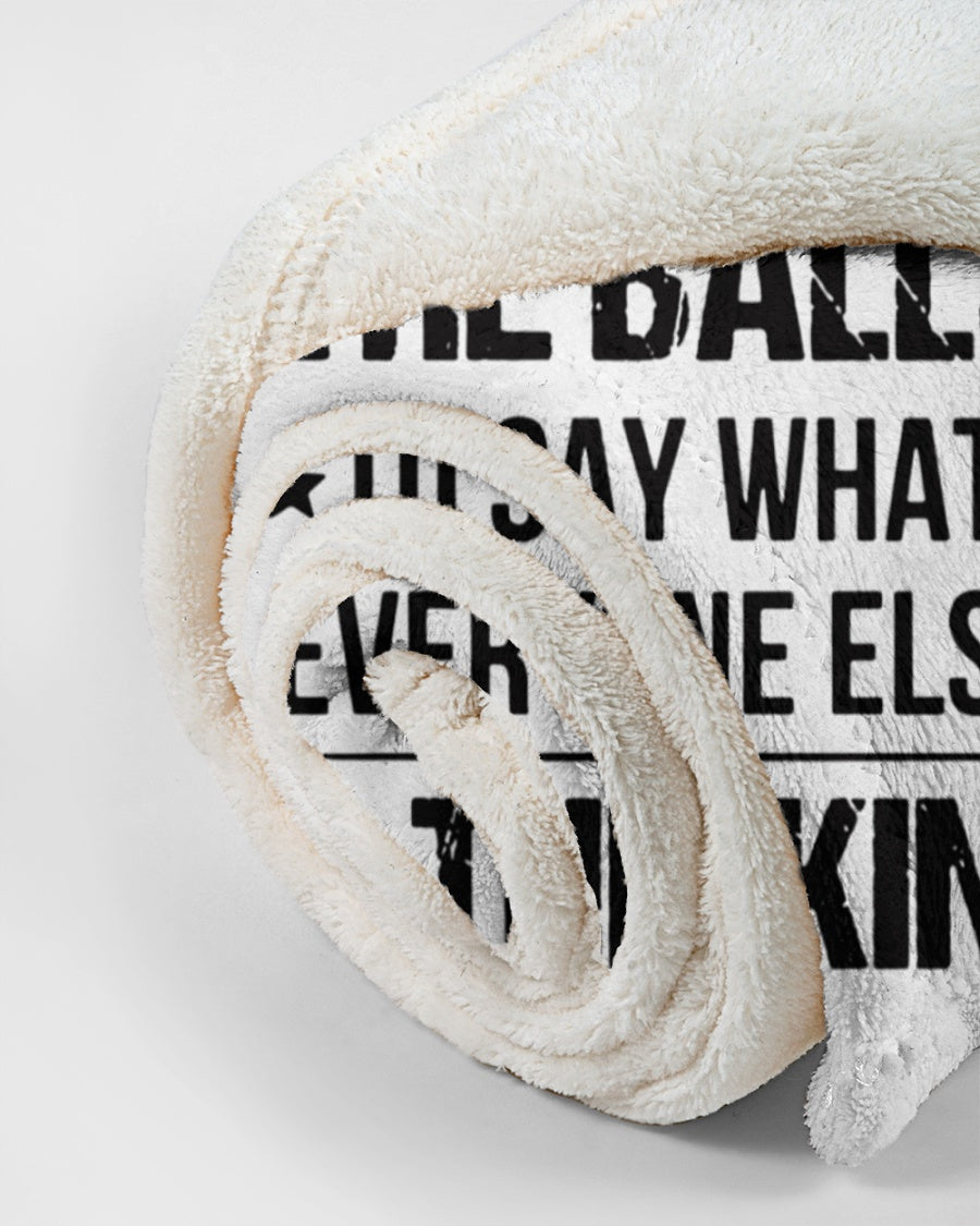 I'M NOT RUDE I'M DUTCH - Small Fleece Blanket - 30" x 40" - White - aos-coral-fleece-blanket-30x40-lifestyle-front-18