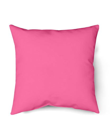 I'M NOT RUDE I'M DUTCH - Indoor Pillow - 16” x 16” - Cyber Pink - back