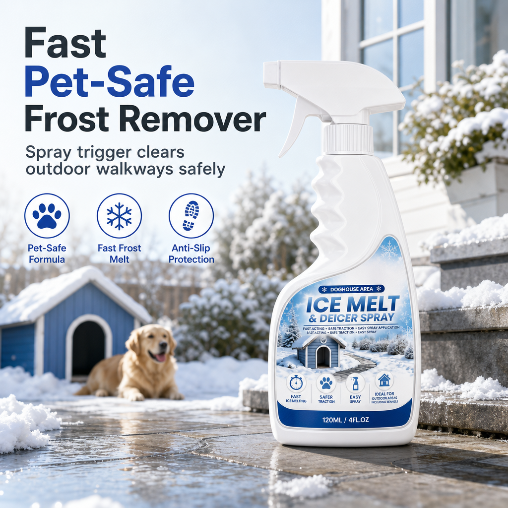 ⭐Outdoor De-Icing & Snow Melting Spray – pet-safe, dissolves frost on contact